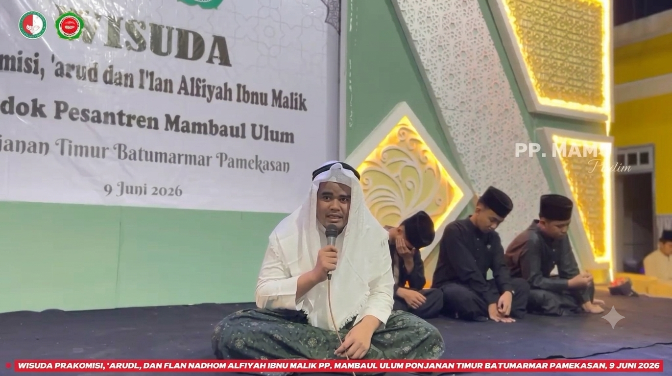 Zainullah Saladin sedang I'lan Alfiyah Ibnu Malik