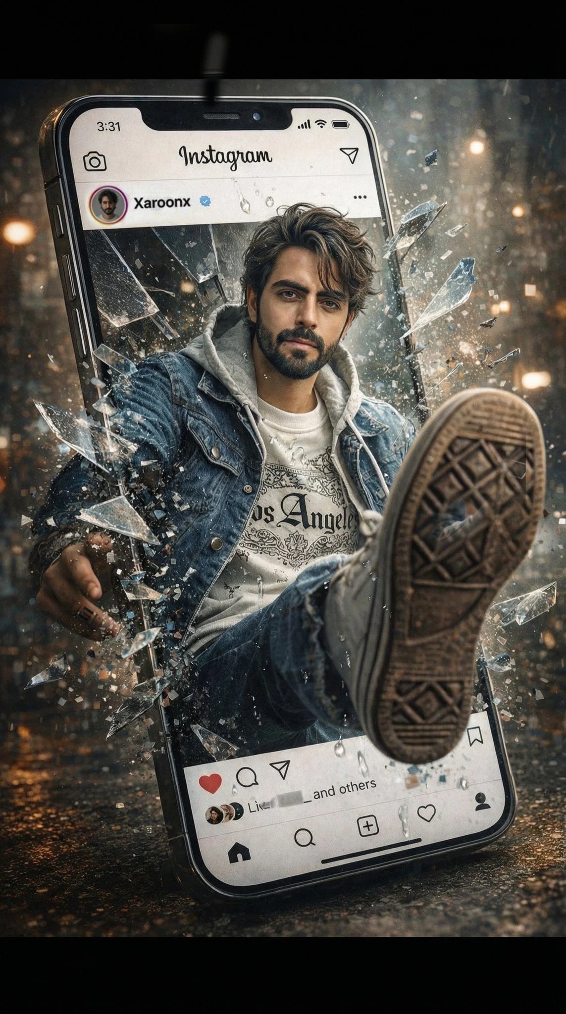 Escena cinematográfica hiperrealista surge de una publicación de Instagram