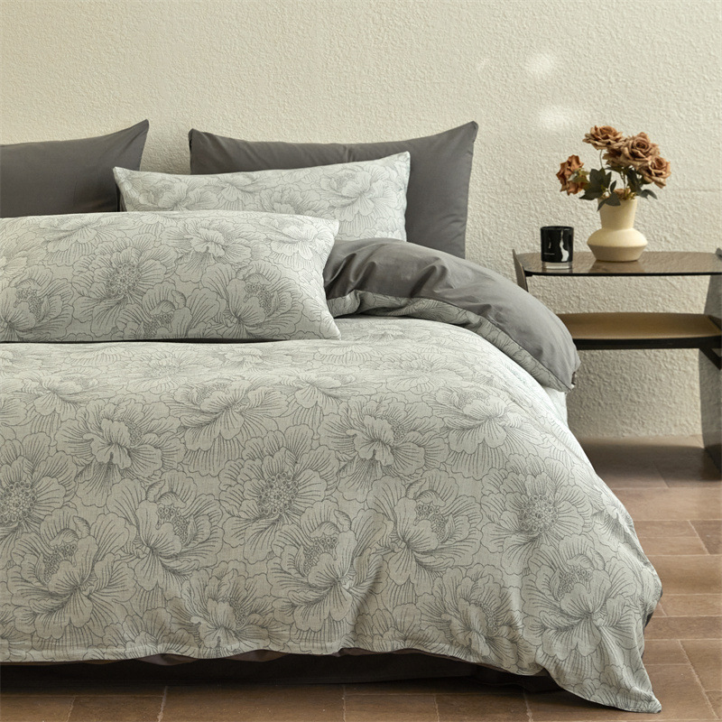 Cotton Bedding Set, 4-piece, Double Layer Gauze
