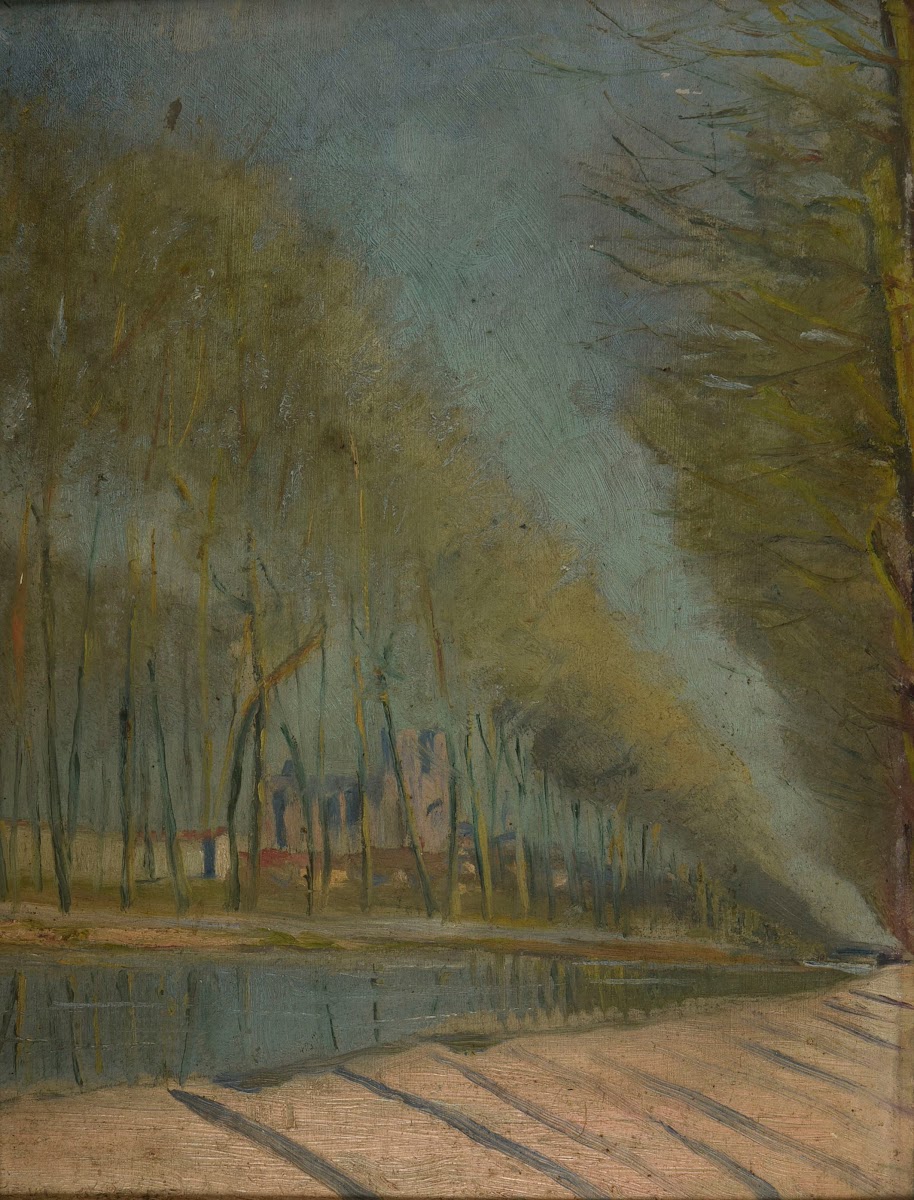 Bords du canal à Reims 1894 1904