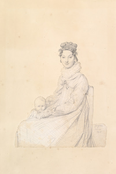 Madame Alexandre Lethière née Rosa Meli and Her Daughter Letizia 1815