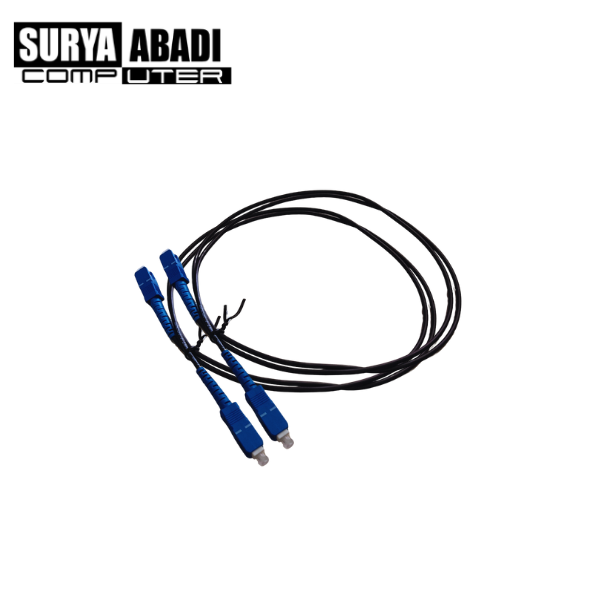 Patchcord SC UPC 1m-3mm Hitam