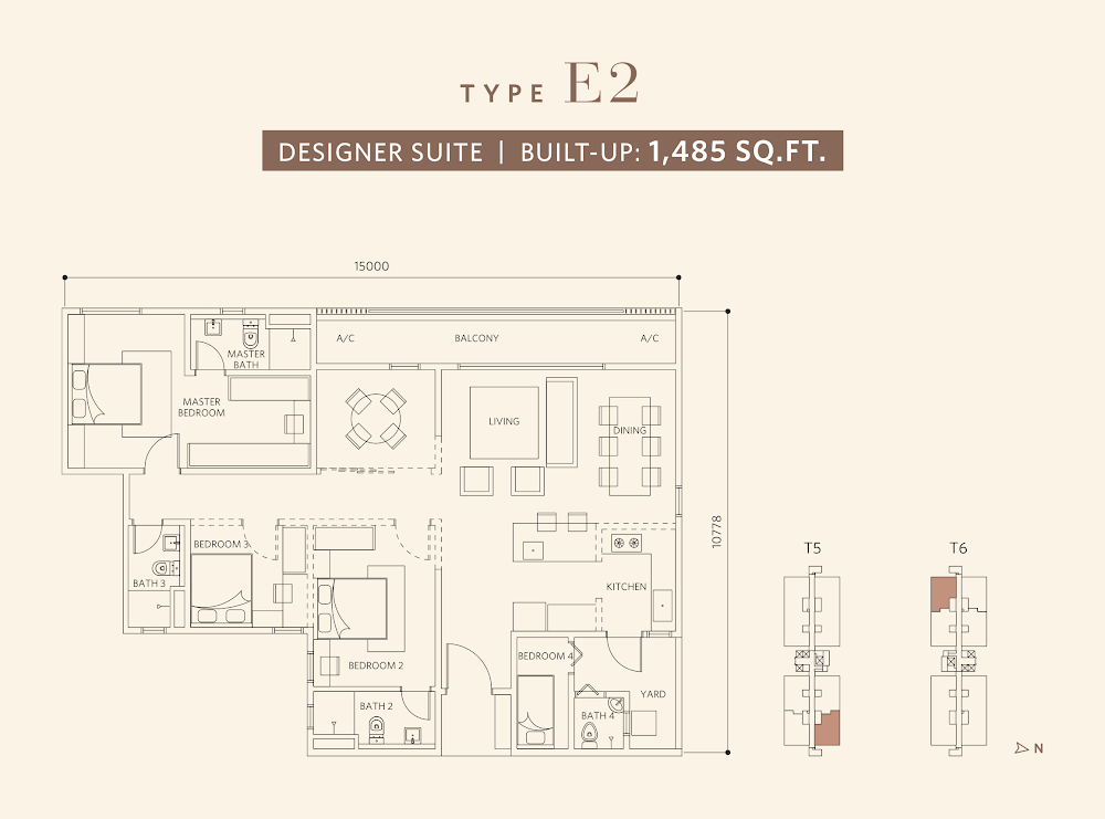 Sanderling 2 @ Lakefront Residence floor plan