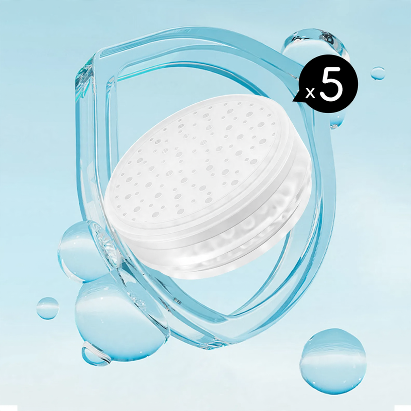 Shower head with filtration system and rain function