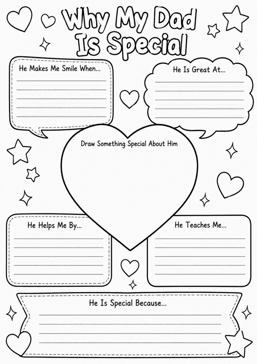 Why My Dad Is Special Worksheet