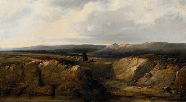 The Shepherd and his Flock 1860s