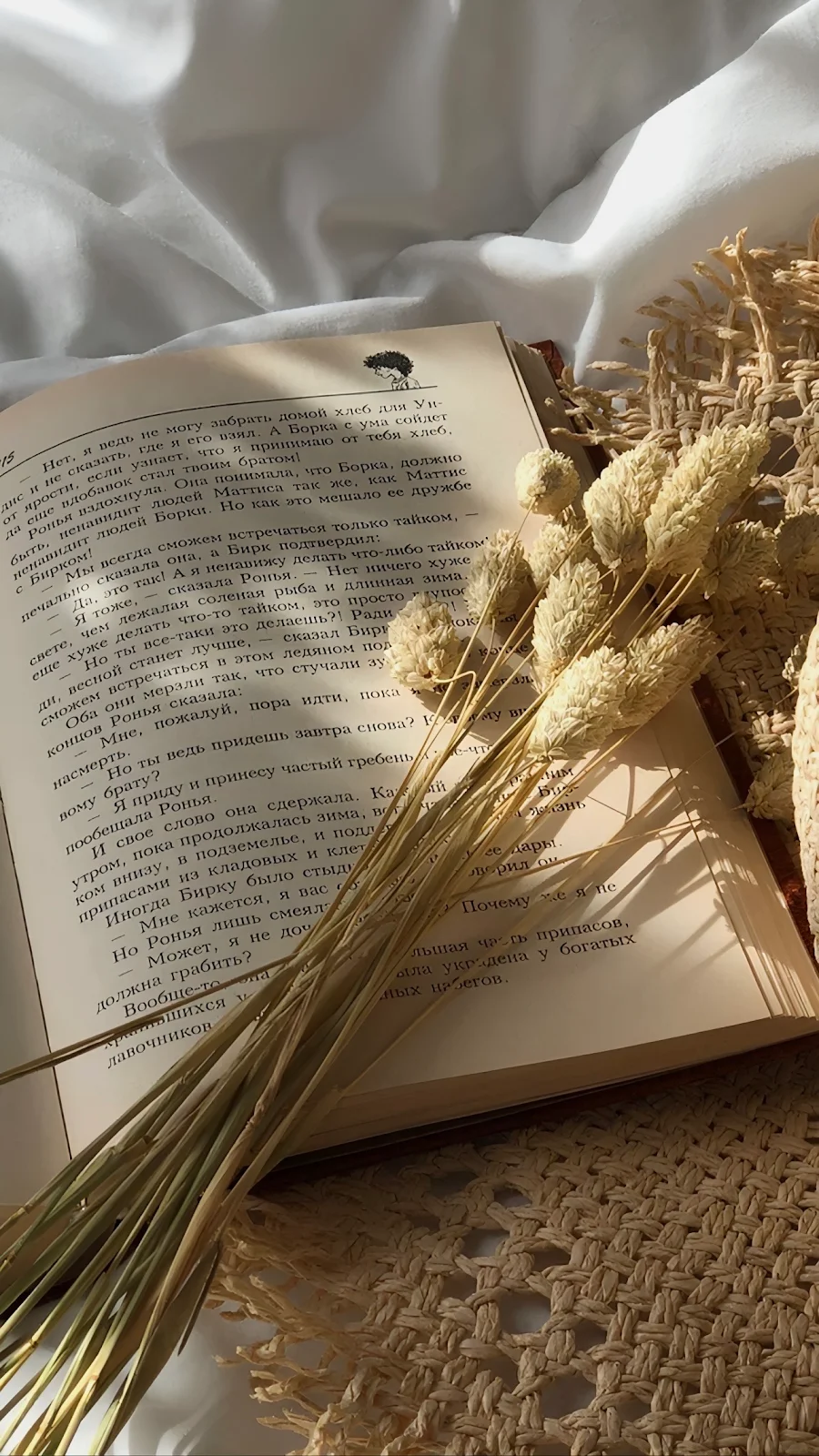 Open Book With Dried Flowers - Still Life Photography Full HD iPhone Wallpaper (1286x2286)
