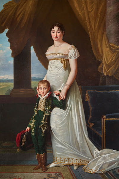 Portrait de la baronne Solignac avec son fils Jean Baptiste Eugène 1809