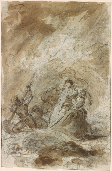 After the Shipwreck Isabella is Rowed to the Shore ca 1780 1785