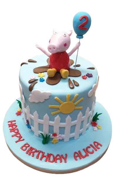 Peppa Pig Birthday Cake CB-NC477