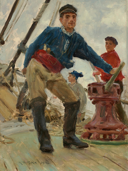 At the Capstan on a Spanish Brig 1889