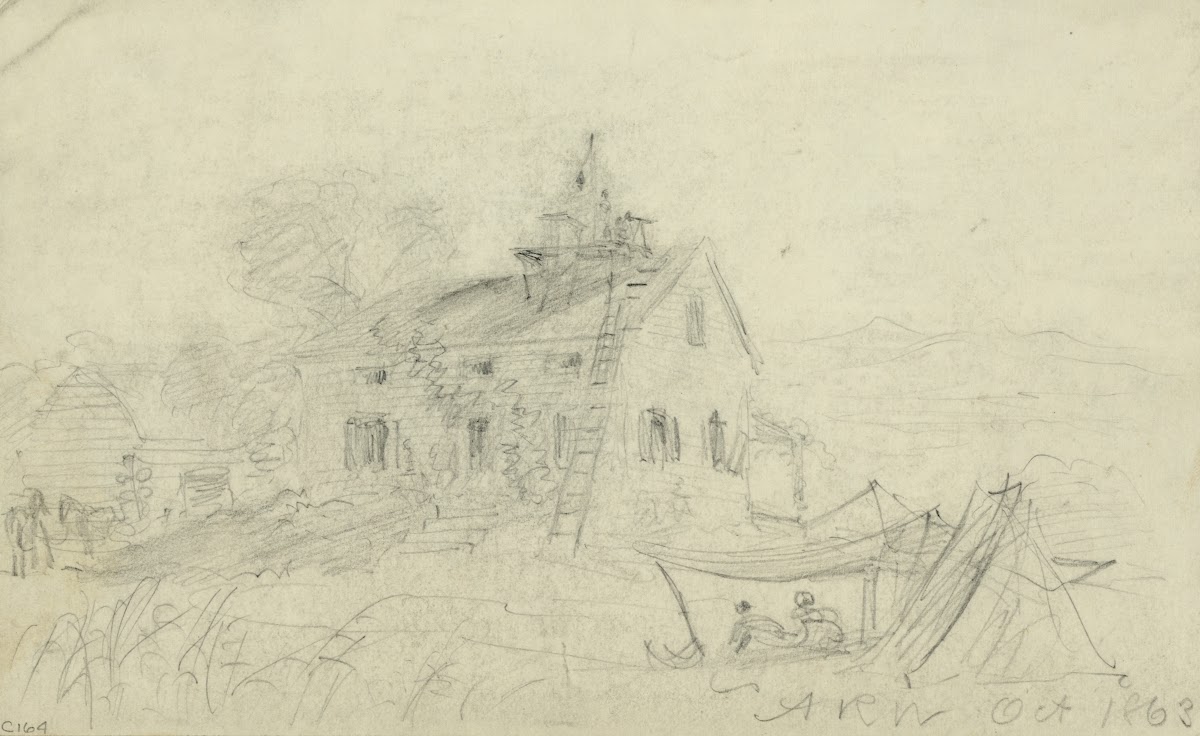 Signal tower on roof of house 1863