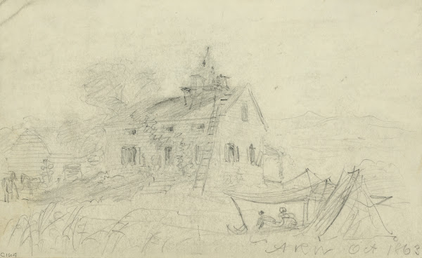 Signal tower on roof of house 1863