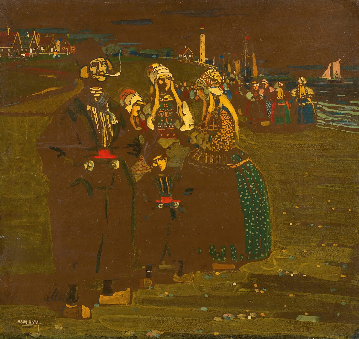 Erinnerung An Holland In Erwartung Heimkehrender Schiffe 1904