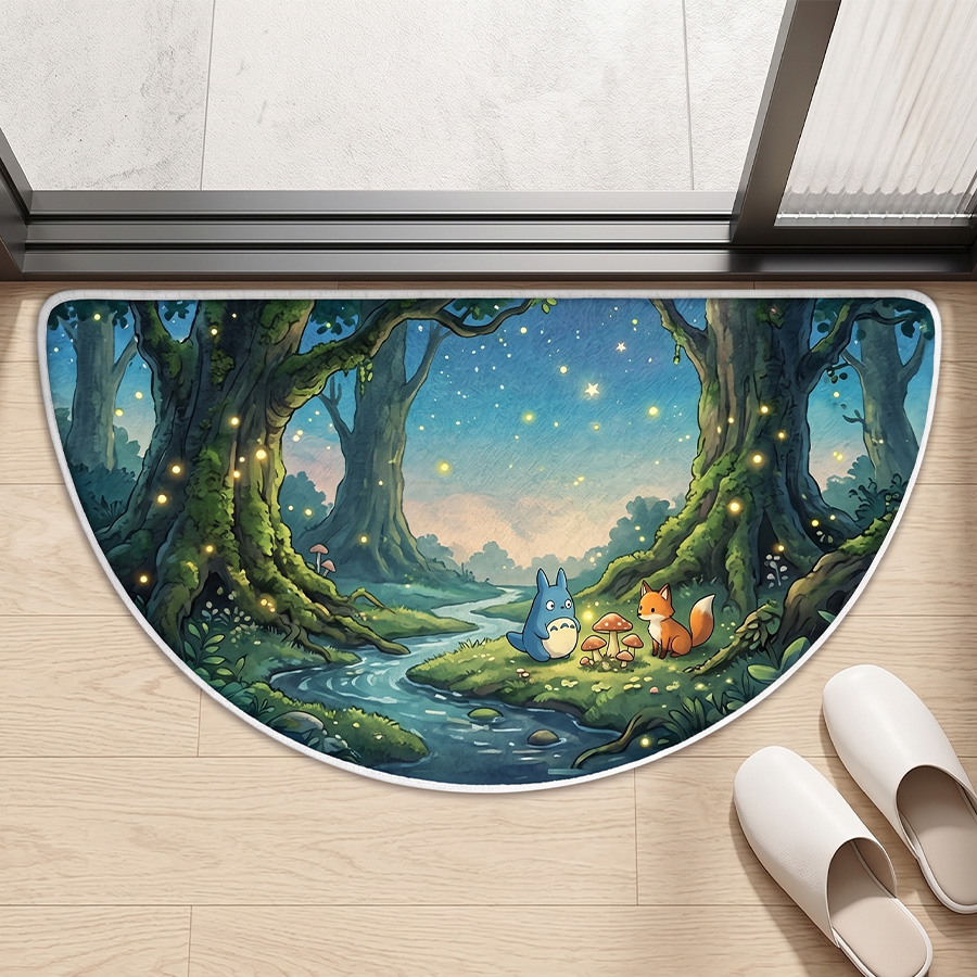 Half Circular Sponge Floor Mat