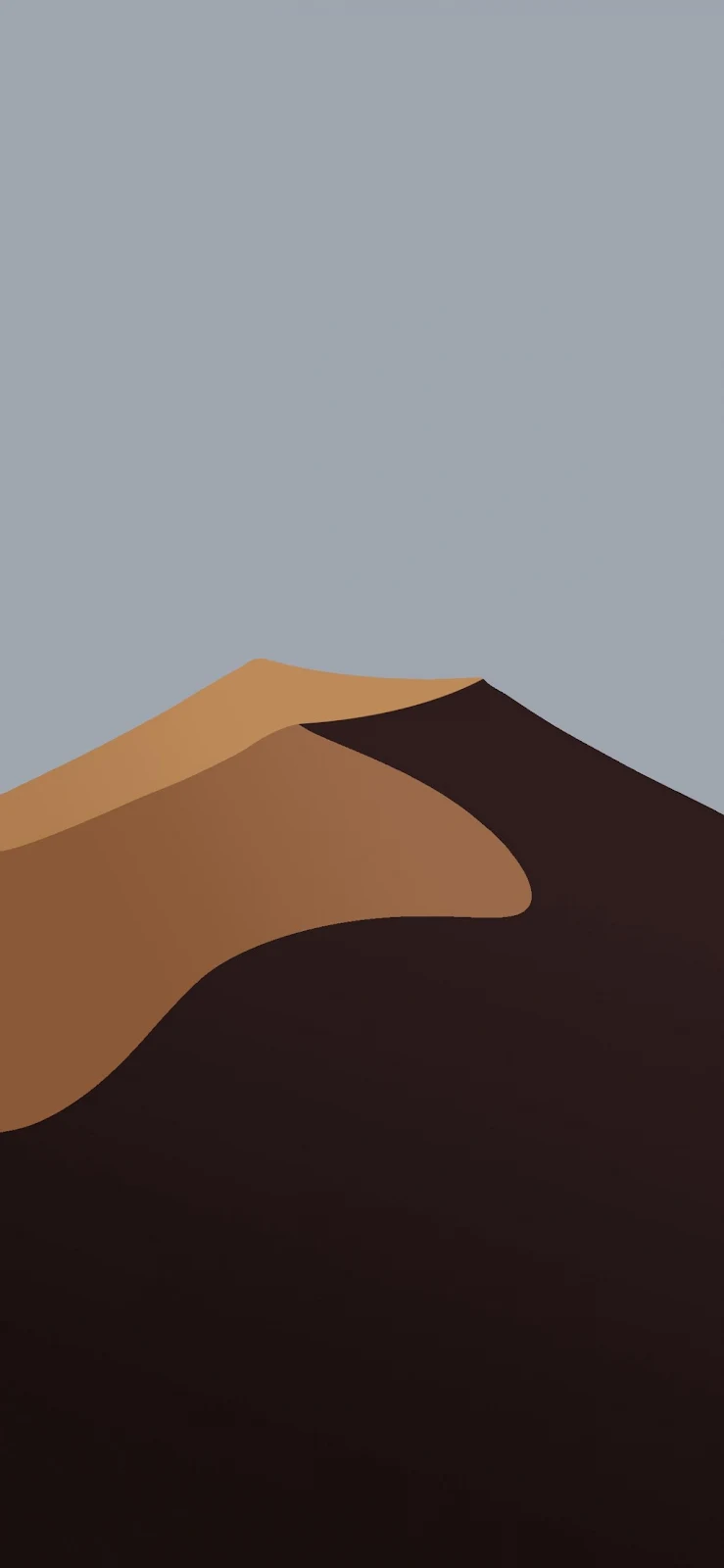 Minimalist Desert Sand Dune - Minimalist Digital Art Full HD iPhone Wallpaper (1200x2597)