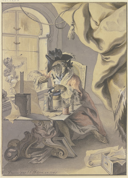 Der Affe als Graveur und Goldschmied 1748