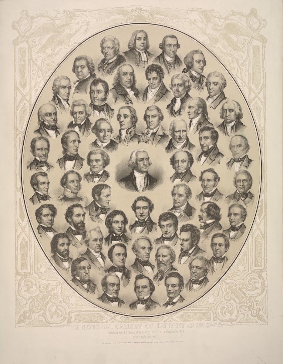 The National Gallery Of Eminent Americans 19th Century