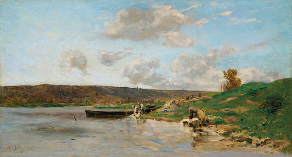 Bord de la Seine à Rangiport le matin