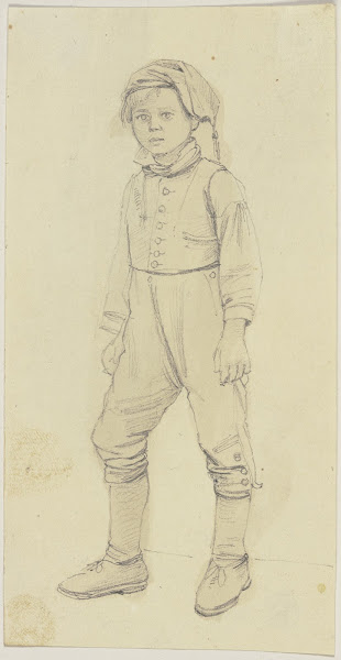 Standing boy with cap