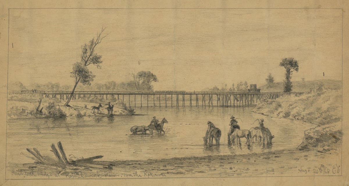 The Orange and Alexandria RR bridge military 1863