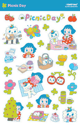 Blooming Day - Transparent sticker sheet
