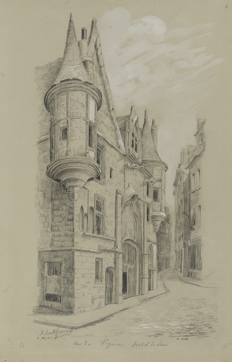 Hôtel de Sens rue du Figuier 4ème arrondissement 1895 1905