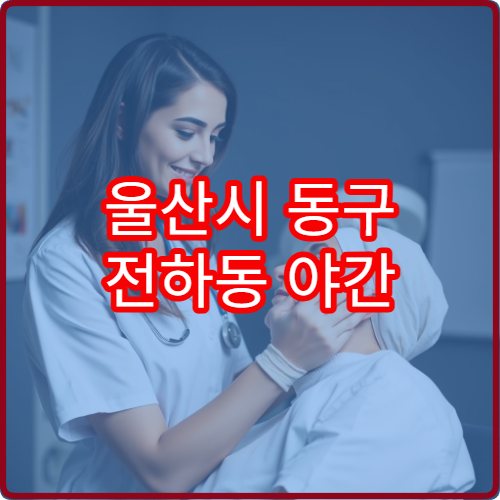 울산시 동구 전하동 야간 내과 진료 가능한 병원 늦은 시간 진료 안내