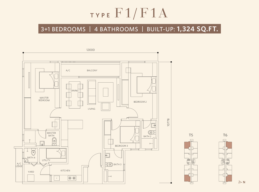 Sanderling 2 @ Lakefront Residence floor plan
