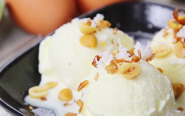 Kem Dừa Bằng Dụng Cụ Xay Sinh Tố