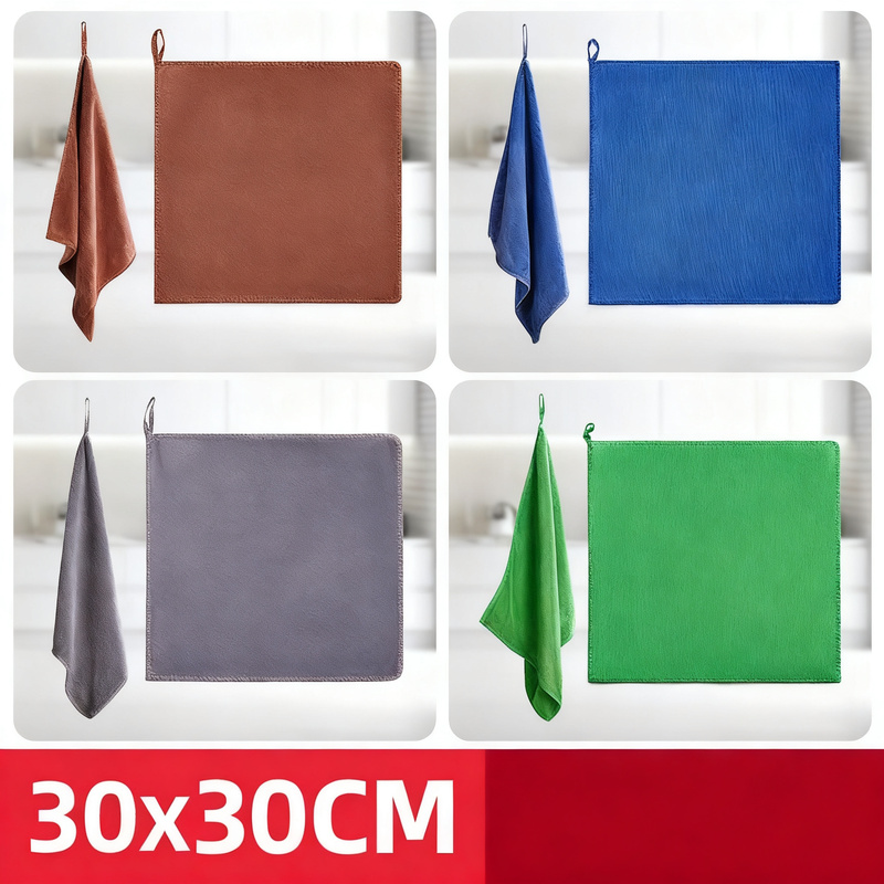 Microfiber cleaning cloths, 3-piece set, absorbent