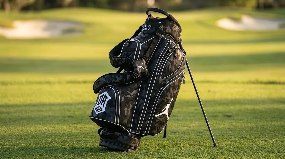 Lightweight golf bags comparison showing a stable stand bag with balanced carry straps