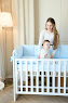 Bedding set for a baby crib 6 el Twins Beau blue