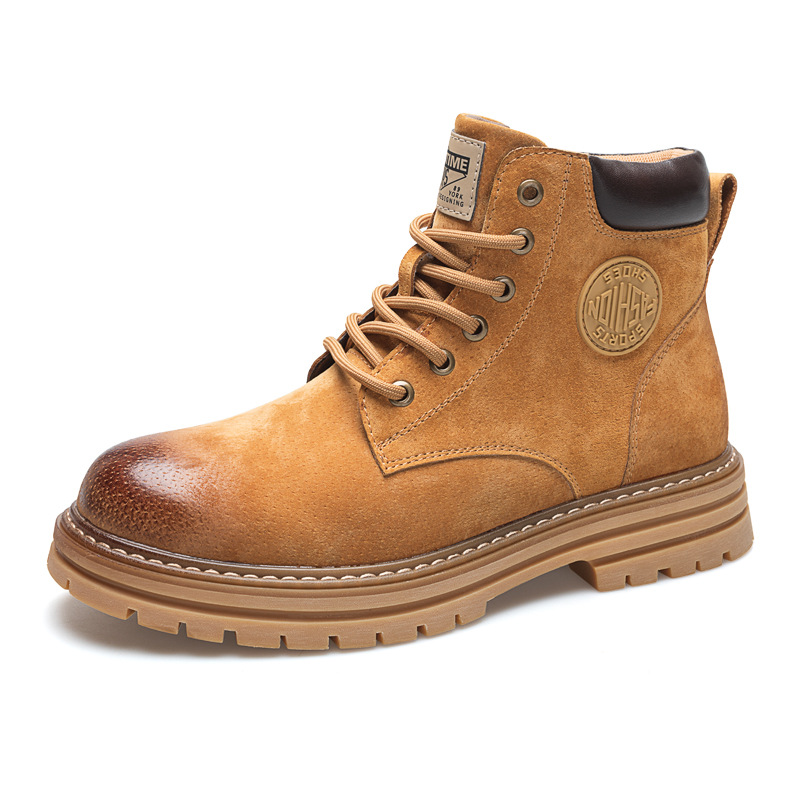 Robuste Schnürstiefel aus Schweinsleder, Unisex