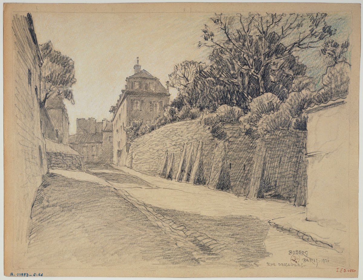 La rue des Saules 1926