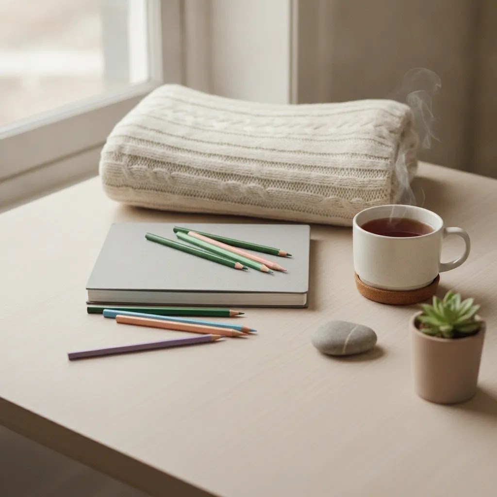 How to manage stress with simple coping tools in a calm unbranded home setting