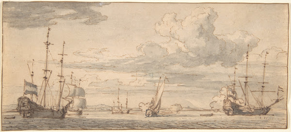 Dutch Ships in a Bay mid 17thearly 18th century