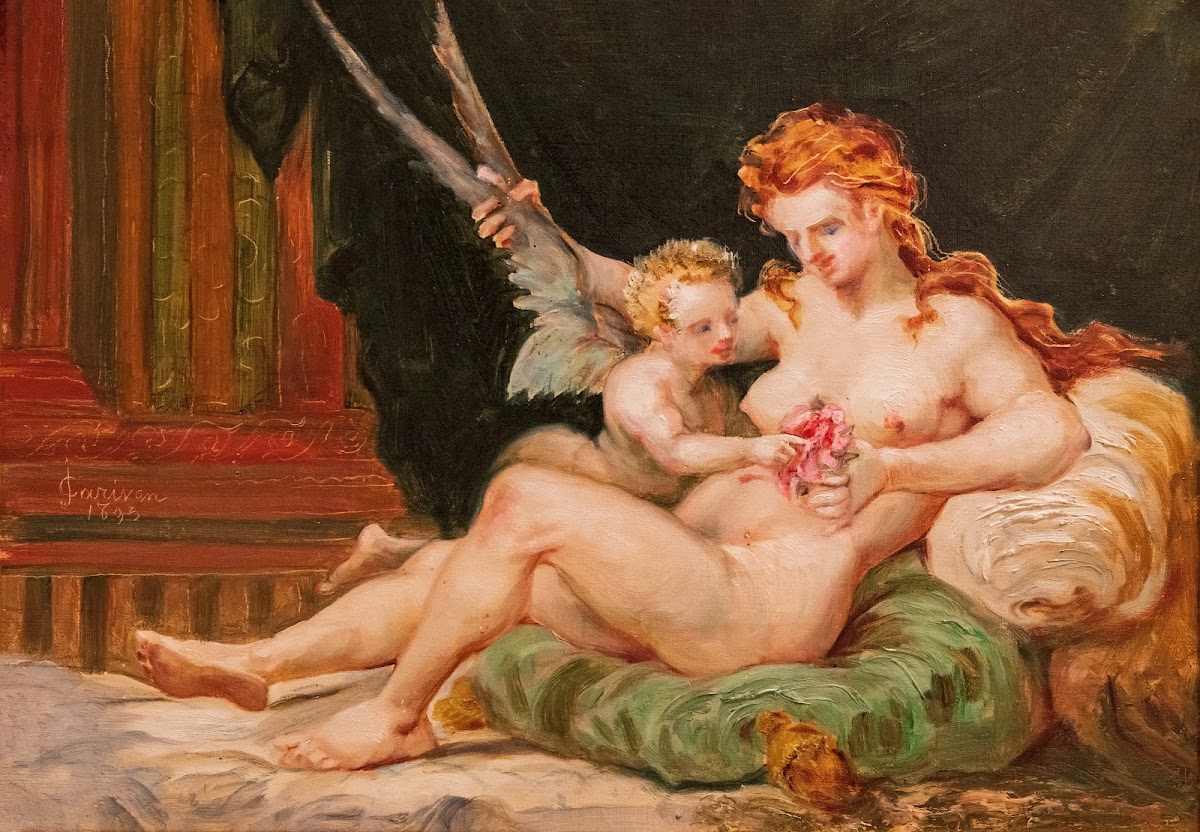 Woman Holding The Wings Of Love 1893