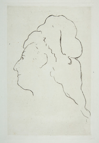Profile of Eva Gonzales turned to the left ca 1870
