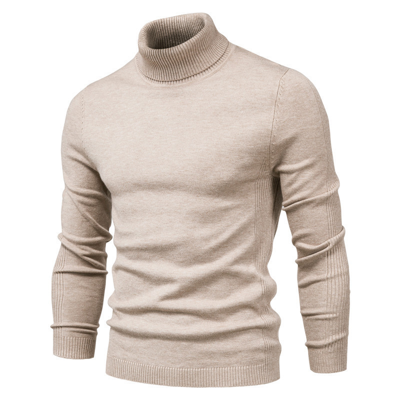 Herren-Rollkragenpullover, schlicht und modern