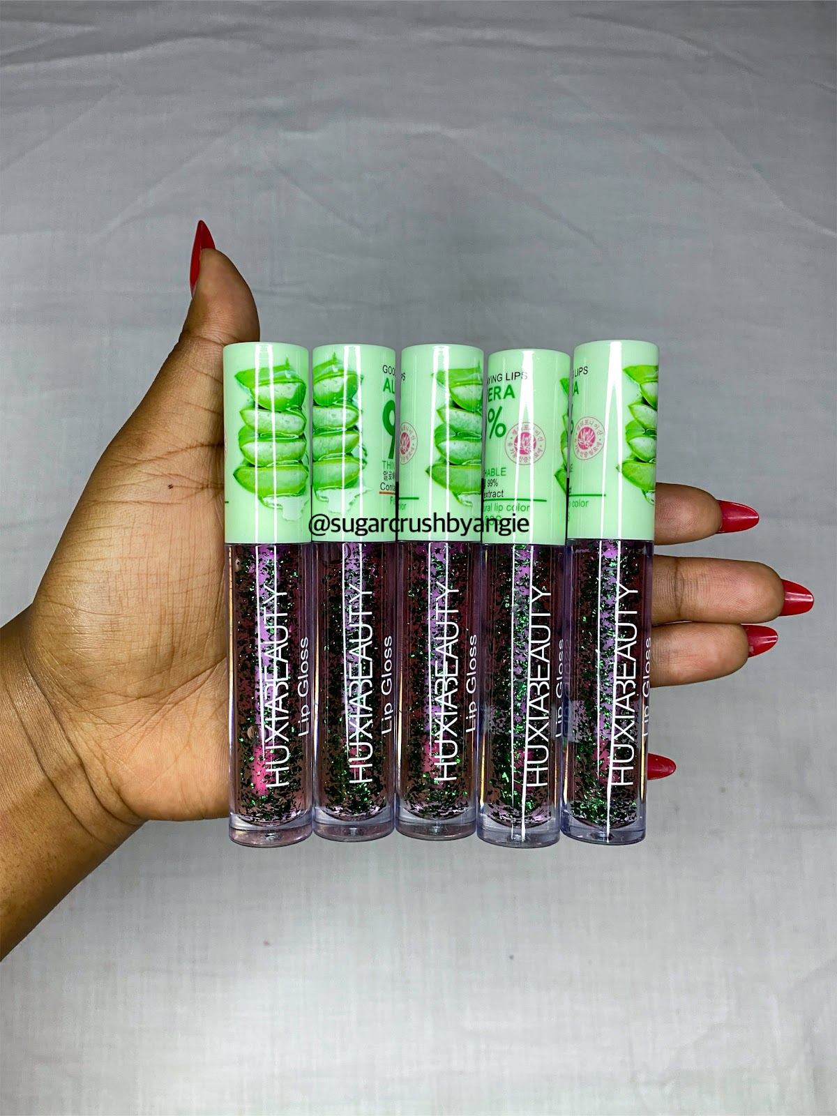 Aloe lip gloss - pink tint