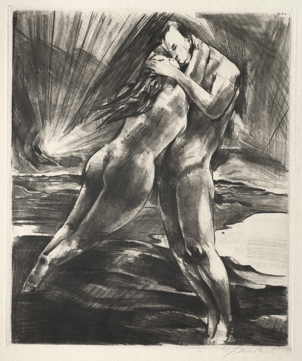 Schwebendes Paar 1923