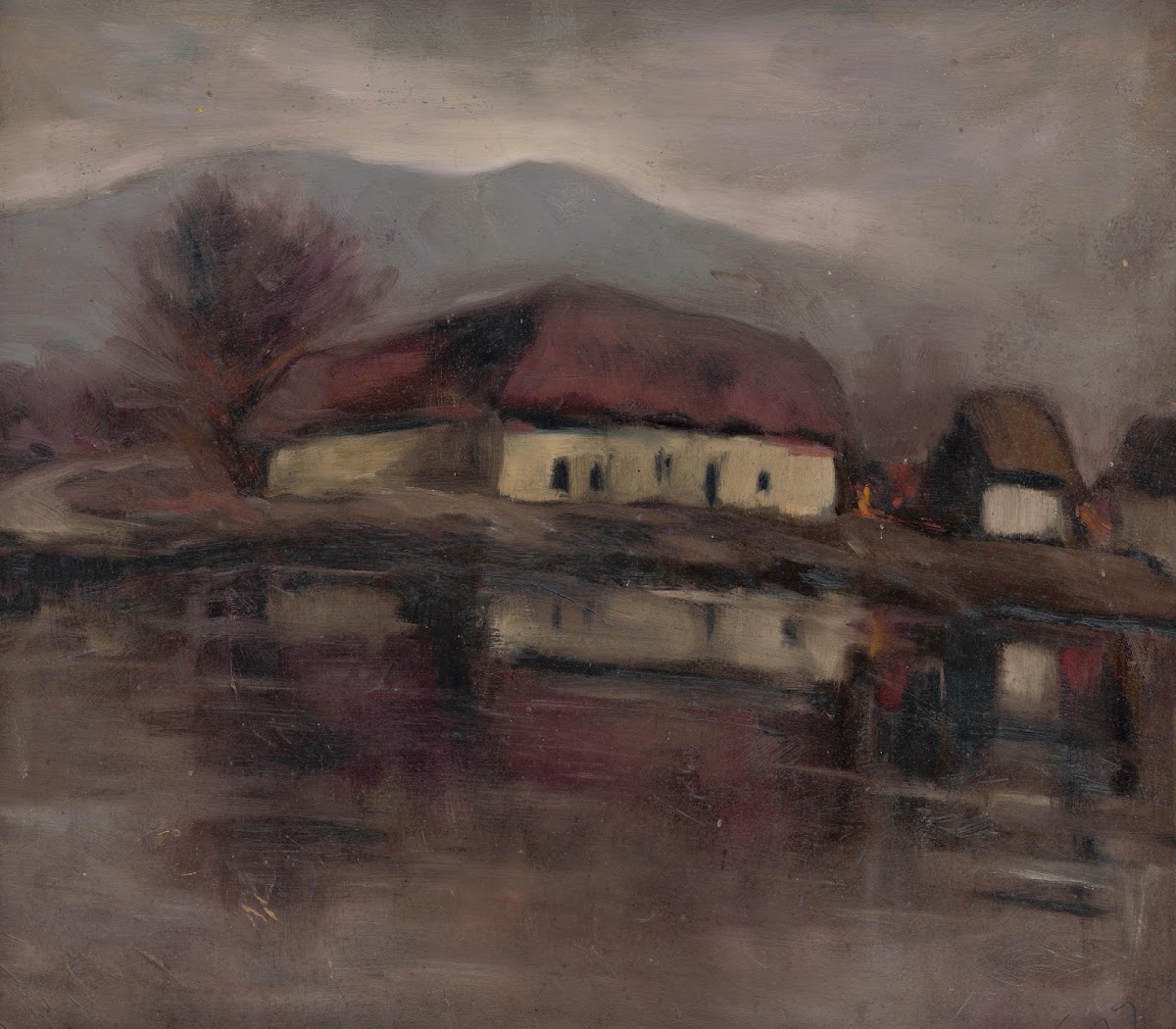 Sketch of a Landscape with a Lake 1932