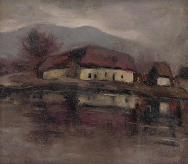 Sketch of a Landscape with a Lake 1932