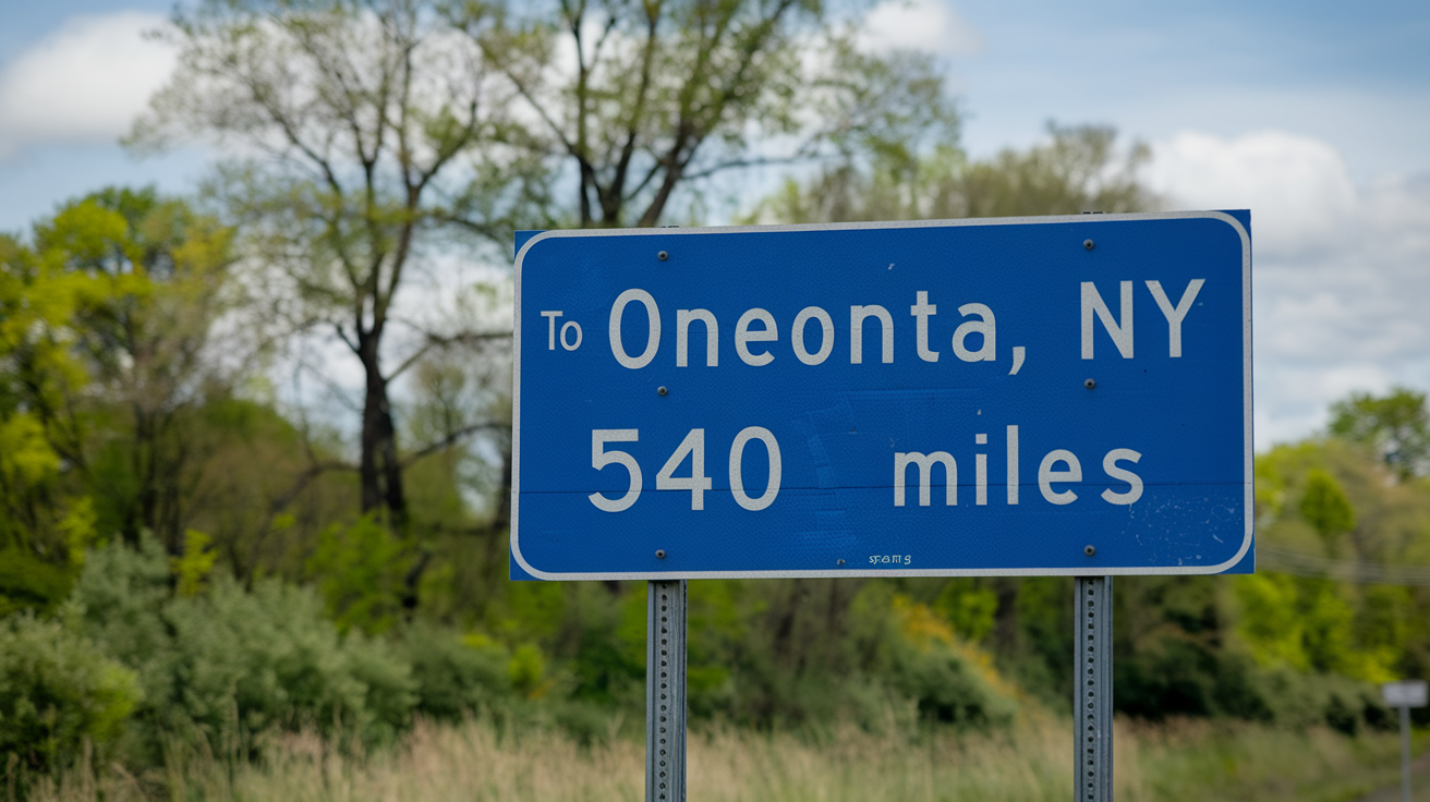 Distance and Travel from Oneonta, NY to Myrtle Beach, SC