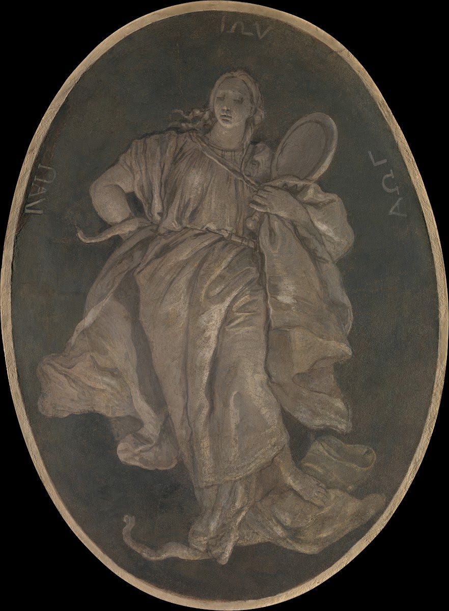 Allegorical Figure Representing Prudence 1760