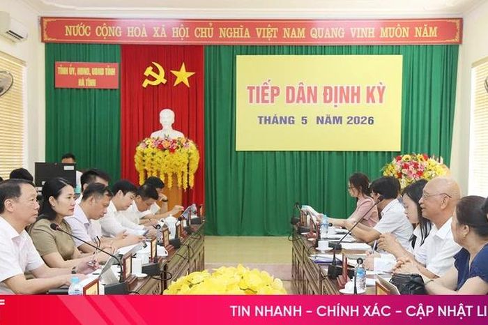 Chủ tịch UBND tỉnh Phan Thiên Định tiếp công dân định kỳ tháng 5 - Báo Hà Tĩnh