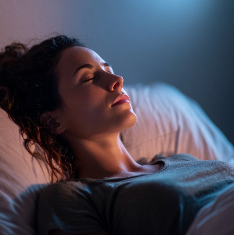 밤에 호흡을 가다듬는 모습