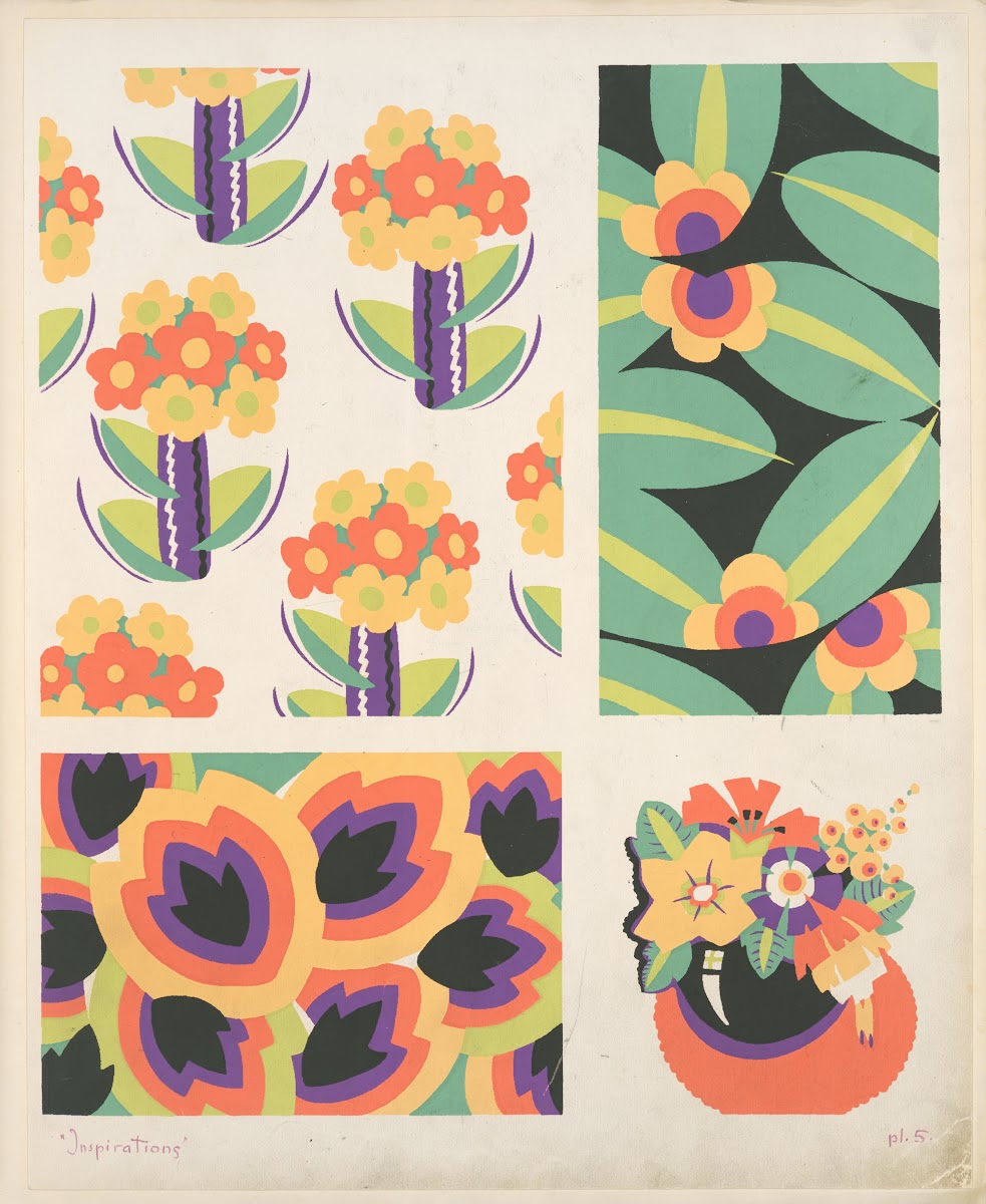 Four floral compositions 1928