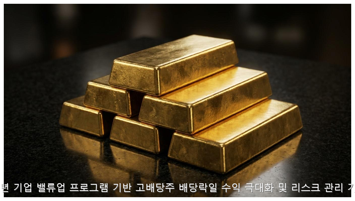 밸류업 고배당주 배당락일 수익 극대화 전략 핵심 안내 및 분석 인포그래픽 (6)